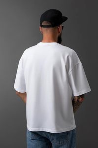 เสื้อยืดครอป 100% ผ้าฝ้าย 300 กรัม ลายกราฟิกแบรนด์ดัง สำหรับผู้ชาย คุณภาพสูง เสื้อเจอร์ซีย์เปล่า ขายส่ง สั่งพิมพ์ลายได้ตามต้องการ สำหรับทั้งชายและหญิง - Product Image 3
