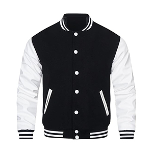 New Latest Custom Design <b>Winter</b> Varsity <b>Jacket</b> Unisex Stand Collar High Street Style Arrival Fashionable Street Wear Wholesale - Product Image 1
