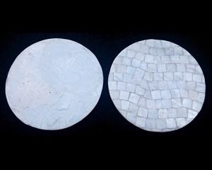 Sous-verres en coquille de Capiz faits à la main, sous-verres en nacre naturelle, vente en gros, décoration d'intérieur, accessoires de table - Product Image 2