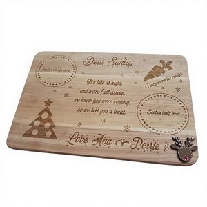 Grande planche à découper en bois écologique réutilisable et durable pour l'hôtellerie et la maison, plateau de service décoratif pour les collations - Product Image 1