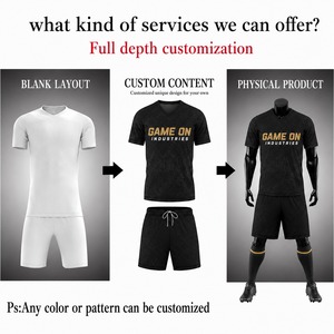 OEM Custom Best Selling Football Wear Soccer Shirts Soccer Uniforms Men Football Kit Football Uniforms Men Soccer Jerseys - Product Image 4
