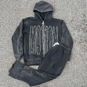 เสื้อกันหนาวผ้าฝ้าย100% วินเทจซักกรดกันลมระบายอากาศได้ดีสำหรับฤดูหนาวผ้าคอตตอนแบบปรับแต่งได้ปักลาย - Product Image 3