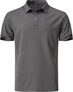 Camisa de polo de manga corta con cierre de botones para hombre - Product Image 2
