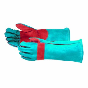 Gants de soudure en cuir de vachette renforcé de qualité supérieure, résistants à la chaleur, pour la lutte contre les incendies et le barbecue - Product Image 4