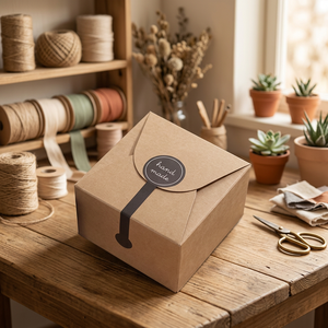 Recyclable Kraft Paper Chocolate & Candy Gift Packaging Folders with Embossed Finish UV Coating and Custom Design for <b>Weddings</b> - Product Image 6
