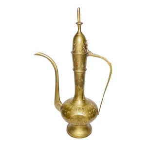 Antique Look Brass Surahi For Home <b>Shelf</b> Decoration And Vintage Indian Decorative Display Arrangement - Product Image 6