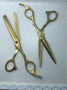 Hot Selling Stainless Steel <b>Barber</b> salon Shear & Hair Cutting Scissor Beauty Type Thinning Scissors <b>set</b> kit - Product Image 3
