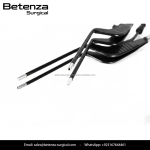 Betenza Surgical Reusable <b>Electric</b> Bayonet Suction Bipolar Forceps German Stainless Steel Black Non-Stick <b>Instruments</b> Set - Product Image 3