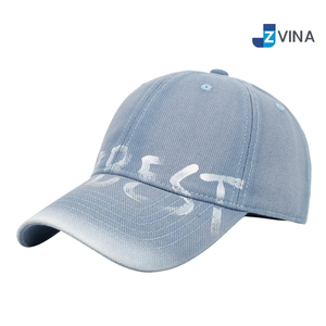Gorra de Béisbol Unisex con Logotipo Personalizado, Ajustable, de Sarga, con Letras Impresas en el Panel Frontal, Estilo Casual de Primavera/Verano, de Poliéster y Algodón - Product Image 4