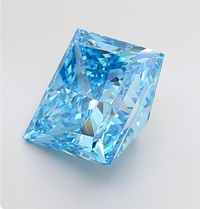 Diamante CVD Cultivado en Laboratorio con Certificación IGI, Corte Princesa de 9.12 CT, Color Azul Intenso, Claridad VS1, para Joyería, ROYAL GEMS - Product Image 4