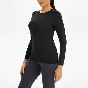 Women's Compression <b>Athletic</b> T-Shirt Slim Fit Moisture Wicking Sport for Gym Running Exercise Wear Custom Made Design Product - Product Image 4