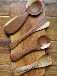 Wooden <b>Serving</b> <b>Spoons</b> Set Minimalist Design Durable Handle For Kitchen Use - Product Image 6