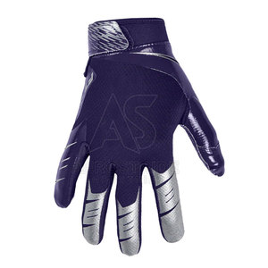 High Quality Leather Football Gloves Professional Custom Design Lightweight Eco-Friendly Adjustable Wrist Strap for Sale - Product Image 4