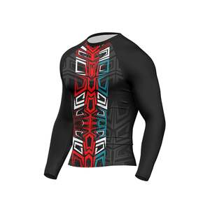 High Quality Custom Compression Heat-Transfer Printed Breathable Sleeveless Men's Rash Guard MMA Training Polyester/Nylon - Product Image 3