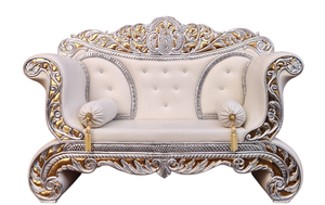 Canapé sculpté à la main de style trône, ensemble de canapés de luxe pour scène de mariage, canapé royal de style européen pour la décoration d'événements - Product Image 2