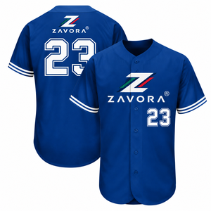 Camiseta de Béisbol Azul Personalizada, Uniforme Deportivo para Mujer con Botones Frontales, Nombre y Número del Jugador, Ropa Deportiva Azul Rey, Proveedor Mayorista - Product Image 3