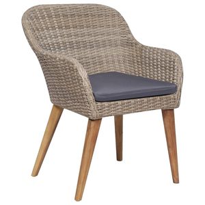 Set da pranzo con Patio marrone da 7 pezzi con comodi cuscini per intrattenere all'aperto - Product Image 5