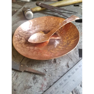 Tazón para Mezclar de Alta Calidad, Tazón Grande de Cobre Martillado para Servir Alimentos y Frutas, Utensilios de Cocina, Forma Redonda, Cobre - Product Image 5