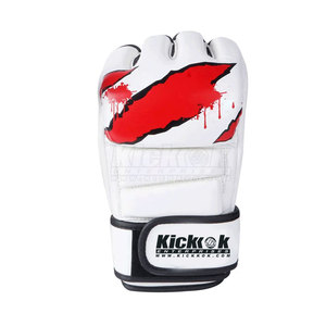 Guantes de MMA de Cuero Premium con Tela Transpirable y Cierre de Gancho y Bucle para un Ajuste Seguro en Largas Jornadas de Entrenamiento y Sparring (Unisex) - Product Image 5