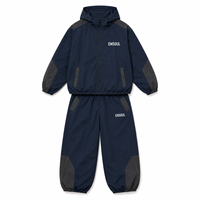 Nouvelle Tendance 2026 : Ensemble Personnalisé Unisexe – Survêtement de Ski Imperméable en Polyester avec Logo Réfléchissant et Vestes à Capuche Zippées pour Hommes (2 Pièces)