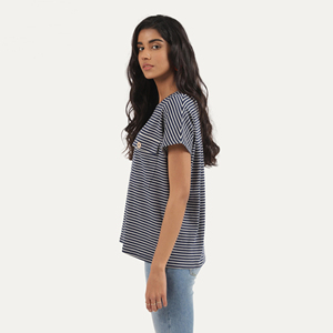 Camiseta de Verano para Mujer con Logotipo Personalizado al por Mayor, Camiseta Informal de Color Sólido, Transpirable, Ecológica, Estampada, Ropa OEM - Product Image 2