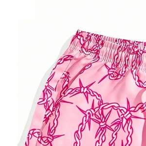 High Quality Custom Men's Full Print Graphic Sublimation Basketball Mesh Shorts Double <b>Layer</b> Polyester with Solid Top Print - Product Image 5