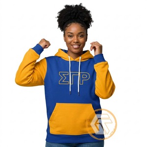 Sweat à capuche personnalisé en molleton de coton brodé Sigma Gamma Rho, de haute qualité, pour femmes, vêtements grecs de sororité - Product Image 1