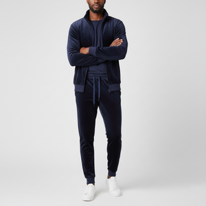 Survêtements streetwear imprimés personnalisés de haute qualité, en molleton de coton de luxe, unis, d'hiver, avec cordon de serrage, réversibles, respirants, pour hommes 2026 - Product Image 1