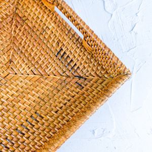 Cestas de Almacenamiento Rectangulares de Mimbre, Resistentes y de Gran Venta en UO, Tejidas a Mano con Precisión para Uso Versátil, Decoración del Hogar - Product Image 3