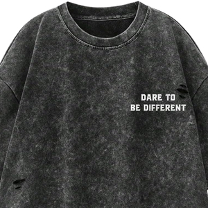 Oversized Men's Acid Washed <b>T</b>-<b>Shirt</b> Short Sleeve Distressed Street Style Cotton Jersey O-Neck Graphic Unisex Tee <b>Shirts</b> - Product Image 3