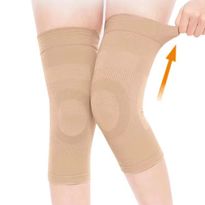 Quality Made Breathable Nylon/Polyester <b>Knee</b> Sleeves with Flexible Fit and Compression for Sports Training and Daily Activities - Product Image 1