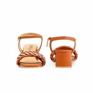 Sandalia Tacón Mostaza Formal FR5377 - Product Image 2