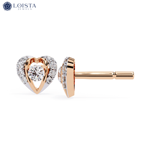 Boucles d'oreilles en diamant cultivé en laboratoire IGI, boucles d'oreilles personnalisées en diamant, or 14K/18K/blanc, or rose, boucles d'oreilles en diamant cultivé en laboratoire - Product Image 1