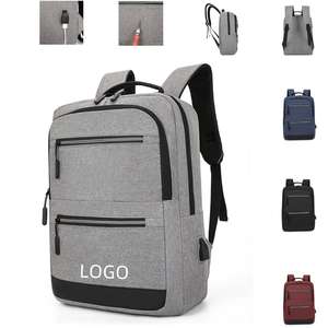 Mochila Moderna Unisex Negra para Portátil con Puerto USB, Cierre de Cremallera, Impermeable, de Oxford, Antirrobo, para la Escuela y Viajes - Product Image 1