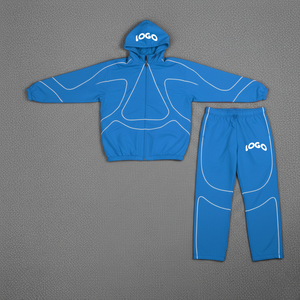 Custom Logo Men's Casual Spring Outdoor Quick Dry Reflective 2-Piece Windbreaker Jogging <b>Tracksuit</b> - Product Image 5