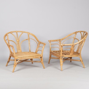 Handcrafted <b>rattan</b> <b>sofas</b> chair seat made in Vietnam vintage style french bistro <b>sofa</b> chairs - Product Image 4