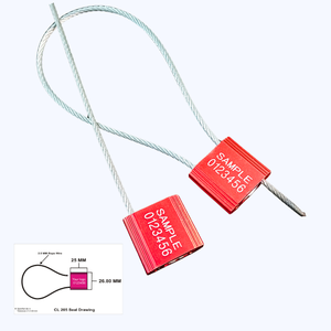 1.5mm ~ 5.0mm Available Disposable Container <b>Cable</b> Security Seal <b>Lock</b> for Truck and Containers - Product Image 6