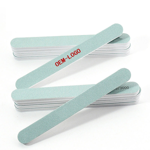 Wholesale Professional Glass <b>Nail</b> <b>File</b> Double Sided 100/180 Grit Emery Board Custom Logo Cushioned Foam <b>Nail</b> Buffer Board - Product Image 2