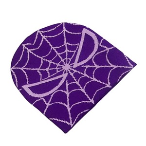 Bonnet en acrylique personnalisé avec impression en relief, motif jacquard tricoté, unisexe, sans revers, style streetwear avec lettres - Product Image 2