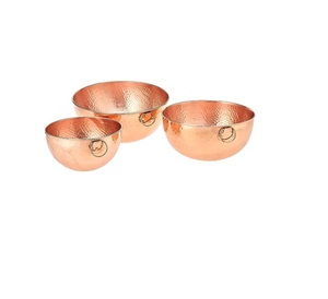 Bol en cuivre martelé pour restaurant et bar, vaisselle en cuivre poli brillant au meilleur prix, en stock - Product Image 6