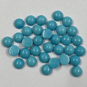Cabochon ทรงกลมเรียบสีฟ้าแอริโซนา8มม.,สำหรับทำเครื่องประดับ - Product Image 5