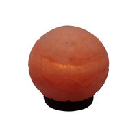 Lampe de sel de football sculptée en forme d'animal, éco-responsable, en roche minérale naturelle, produit de gros du fabricant