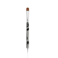 Pinceau de nail art français en gros, poils Kolinsky, manche acrylique, avec logo personnalisé, pour salon de manucure et vernis à ongles