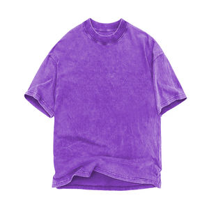 Camiseta Oversize Azul Rey Cómoda con Lavado Ácido, Hombros Caídos, Algodón 220 GSM, Camisetas con Lavado Ácido, Logotipo Serigrafiado 2026 - Product Image 3