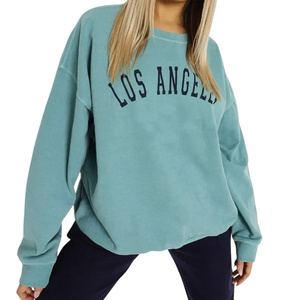 Sweat-shirt décontracté surdimensionné pour femme, imprimé sur mesure, anti-plis, en molleton de coton premium de haute qualité, chaud pour l'automne et l'hiver - Product Image 1