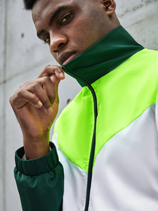 Custom Mens Clothing Short and Jacket Jogger Set Two Piece Zipper Track Suit Polyester <b>Windbreaker</b> Tracksuit Short Set oem - Product Image 4