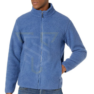 Made In Best Grade Wool Polyester <b>Men</b> <b>Sherpa</b> Fleece Winter <b>Jacket</b> Latest Design <b>Men</b> <b>Sherpa</b> Fleece <b>Jacket</b> - Product Image 2