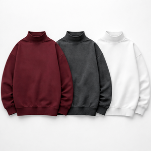 Sudadera Oversize de Cuello Alto al por Mayor con Opciones Personalizadas - Fabricante Directo de Fábrica - Product Image 5