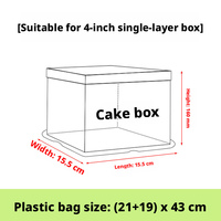 Sacs à gâteaux en LDPE transparents et épais, thermoscellables, pour l'emballage alimentaire, recyclables, imprimés en sérigraphie, fabriqués au Shaanxi