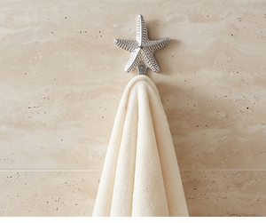 Premium Star Shape Metal Wall <b>Hook</b> With Silver Finish For Clothing Storage Novelty Design Drill Installation Stylish Home Decor - Product Image 5